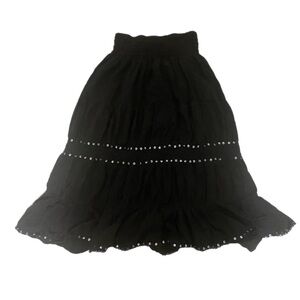 Hawaii Tropical Group, OS, Black Flowy Skirt